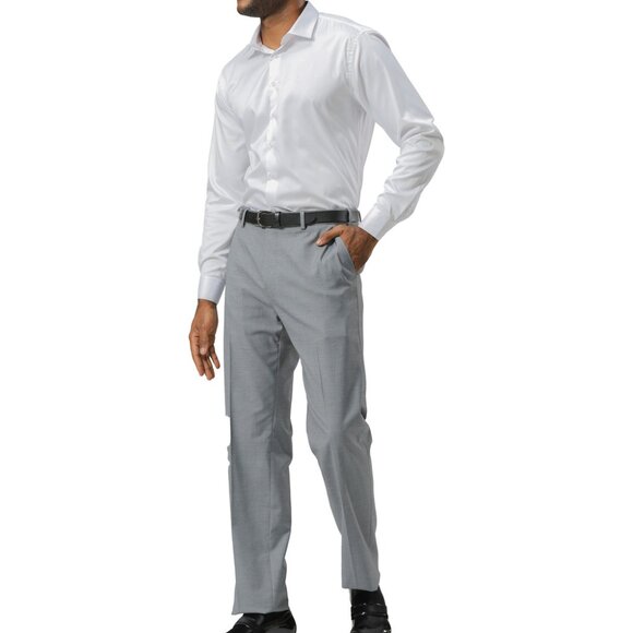 Premium Med Grey Stacy Adams Men's Dress Pants